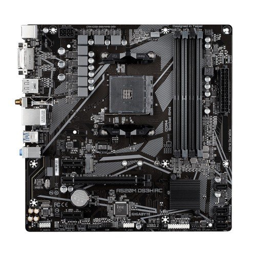GIGABYTE A520M DS3H AC Ultra Durable AM4 Micro-ATX Motherboard - Image 2