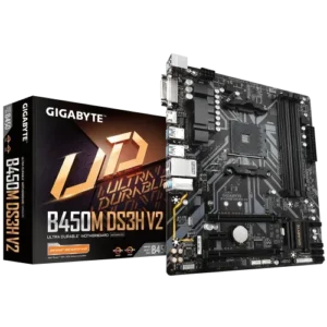 Gigabyte B450M DS3H V2 AMD AM4 Micro ATX Motherboard