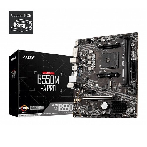 MSI B550M Pro-VDH AMD AM4 DDR4 Micro-ATX Motherboard